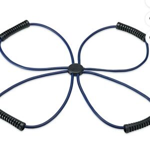 Blue Resistance Band with Black Handles